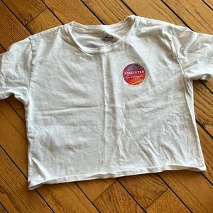 Hollister graphic cropped tee